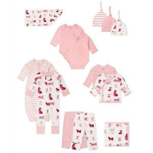 Paris Hilton Monica + Andy Organic Cotton Baby DOG 13 Piece Box Set 0-3M NEW